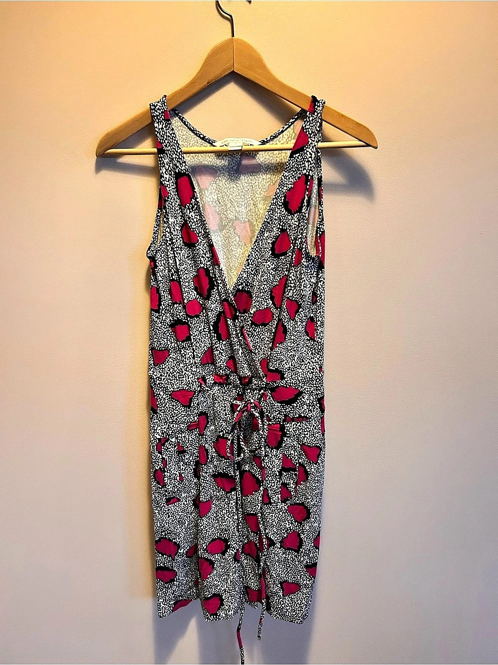 Diane von Furstenberg Celeste dress Animal Print Black & Pink